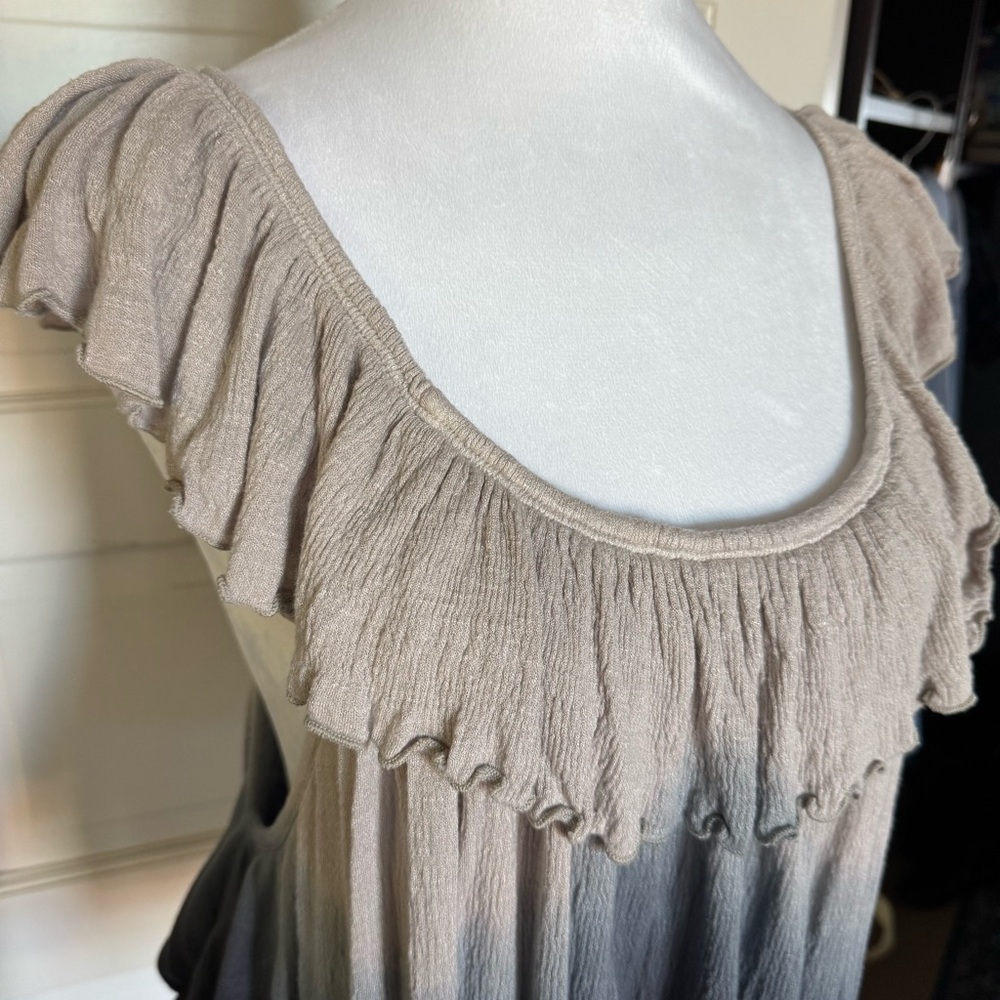 Free People Cora Lee Ombre Ruffle Top – Size Small - Picture 7 of 12